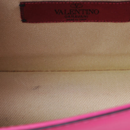 Valentino Garavani Vitello Small Glam Lock Rockstud Flap Pop Fuxia 7 of 8