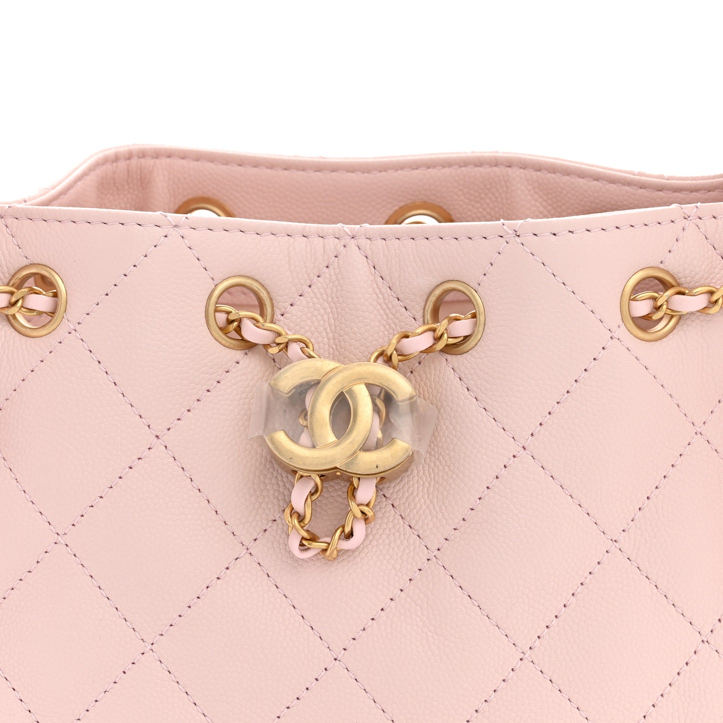 Caviar Quilted Mini Chanel 25 Handbag Light Pink