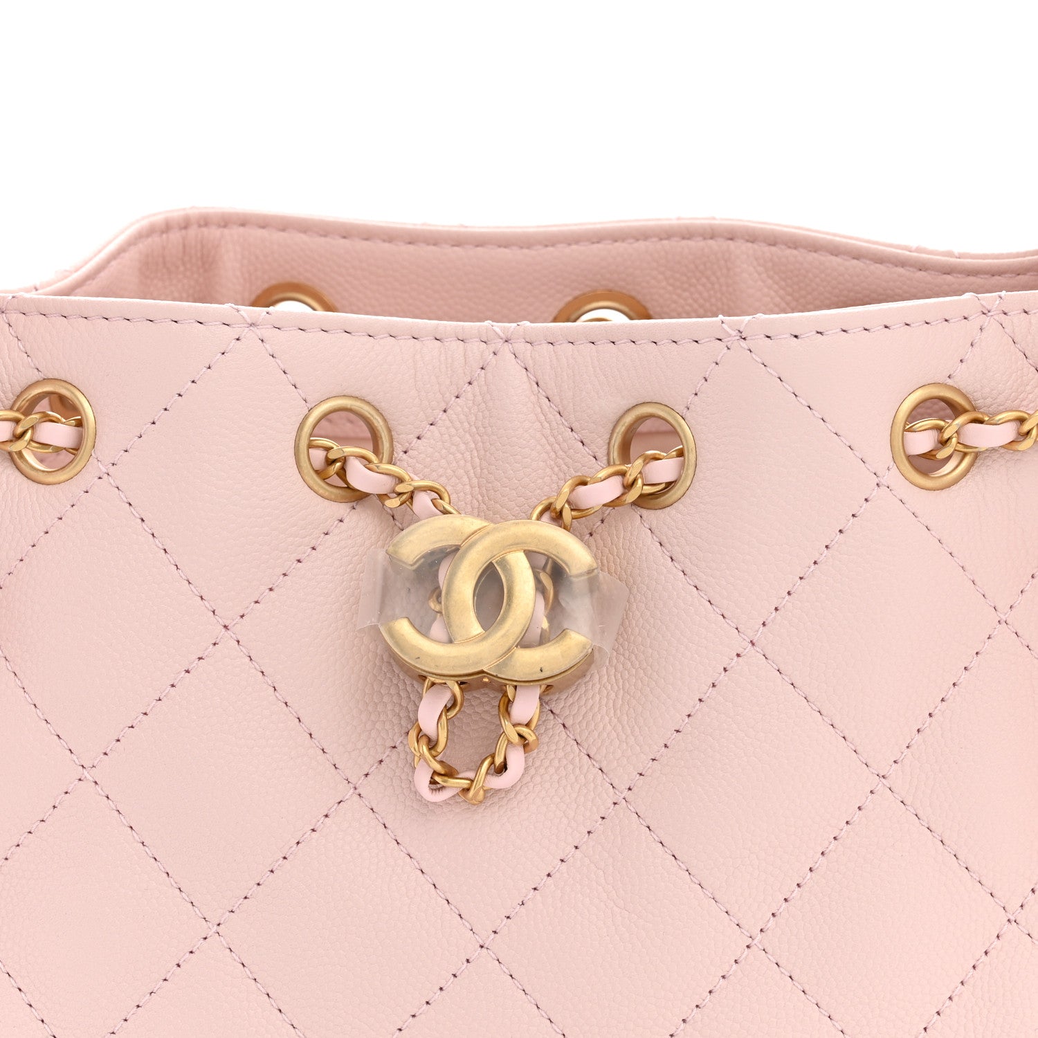 Chanel Caviar Quilted Mini Chanel 25 Handbag Light Pink 8 of 11