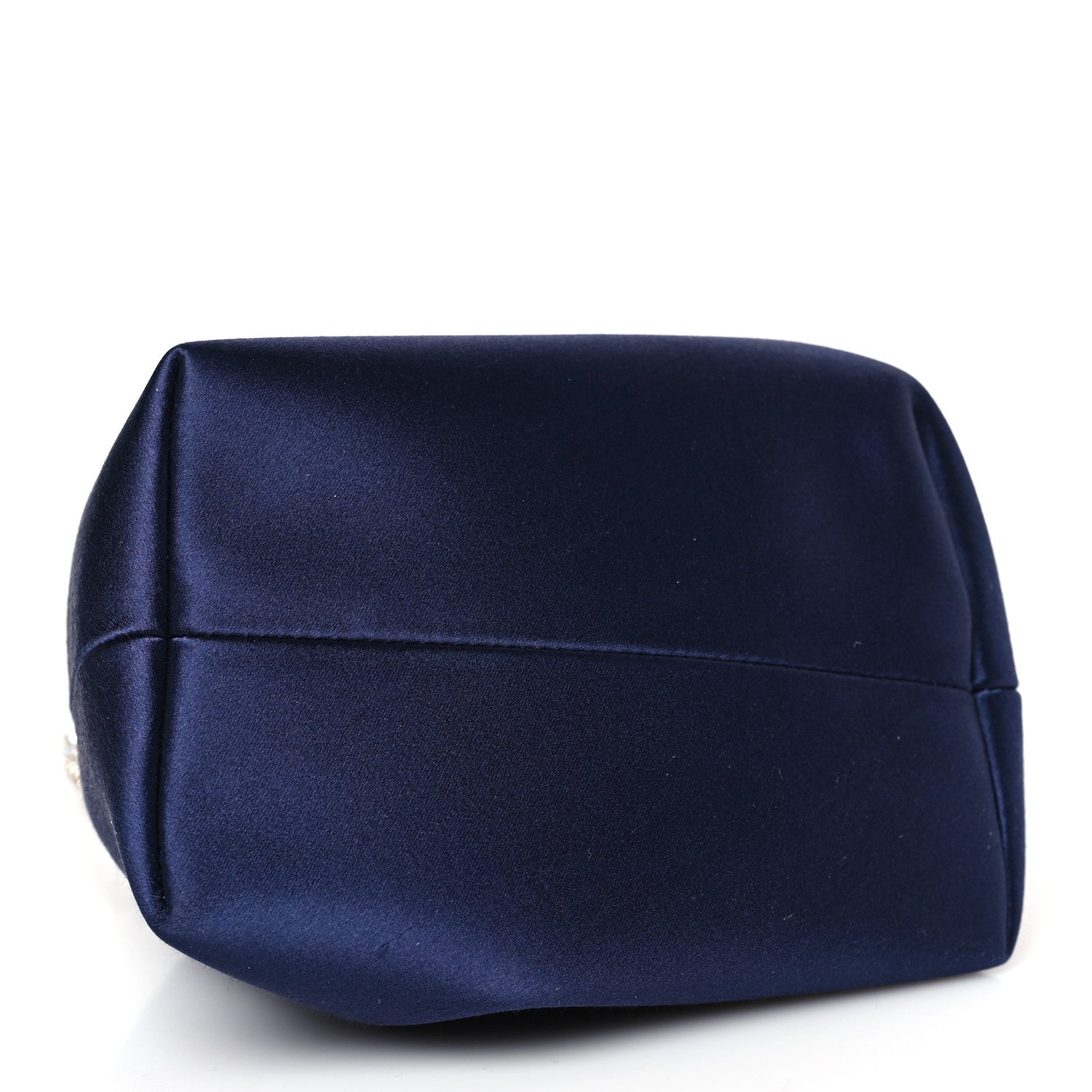 Jimmy Choo Satin Crystal Embellished Bon Bon Bag Navy Blue 5 of 9