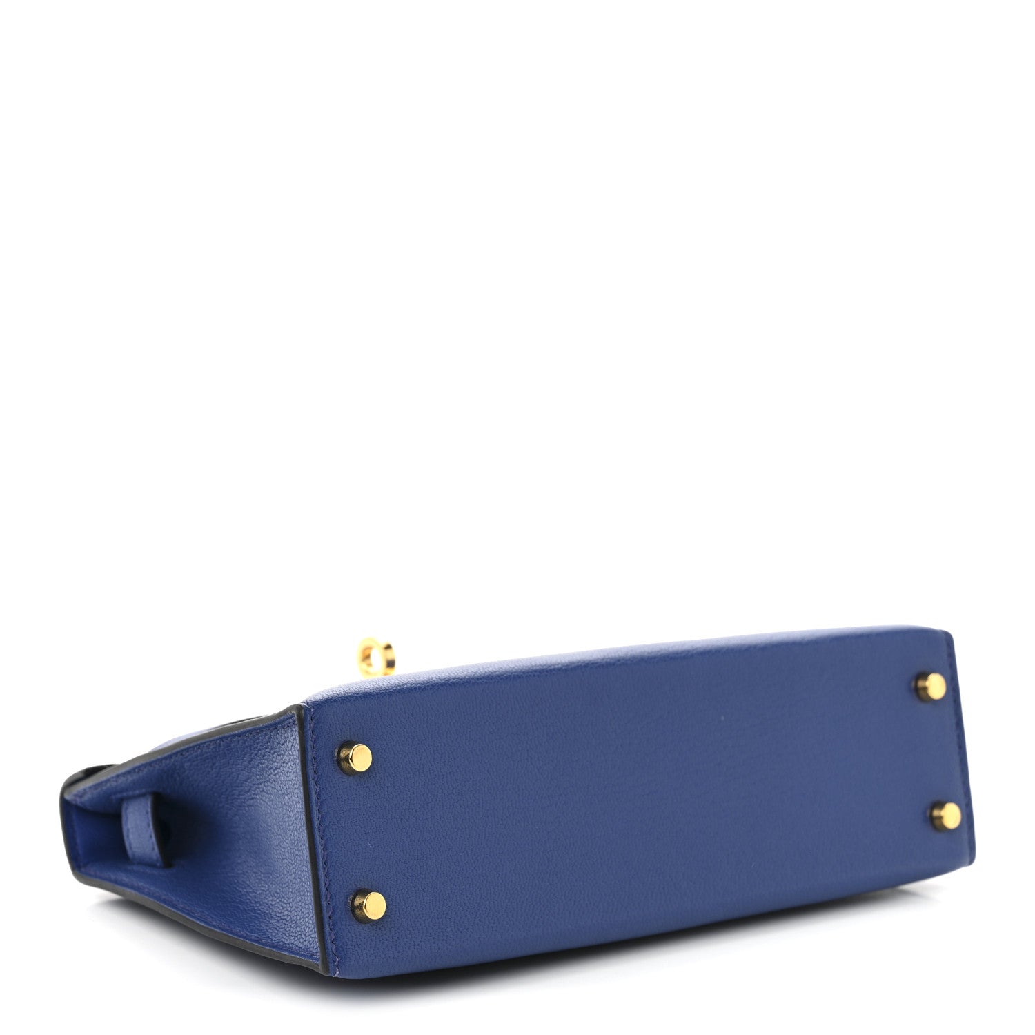 Hermes Chevre Mysore Mini Kelly Sellier 20 Bleu Royal 4 of 11