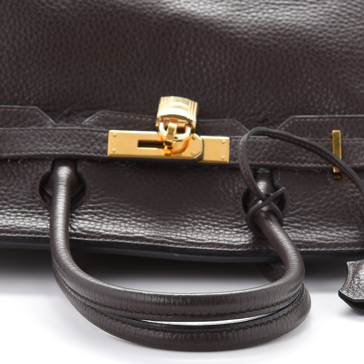 Hermes Taurillon Clemence Birkin 30 Chocolate 33 of 48