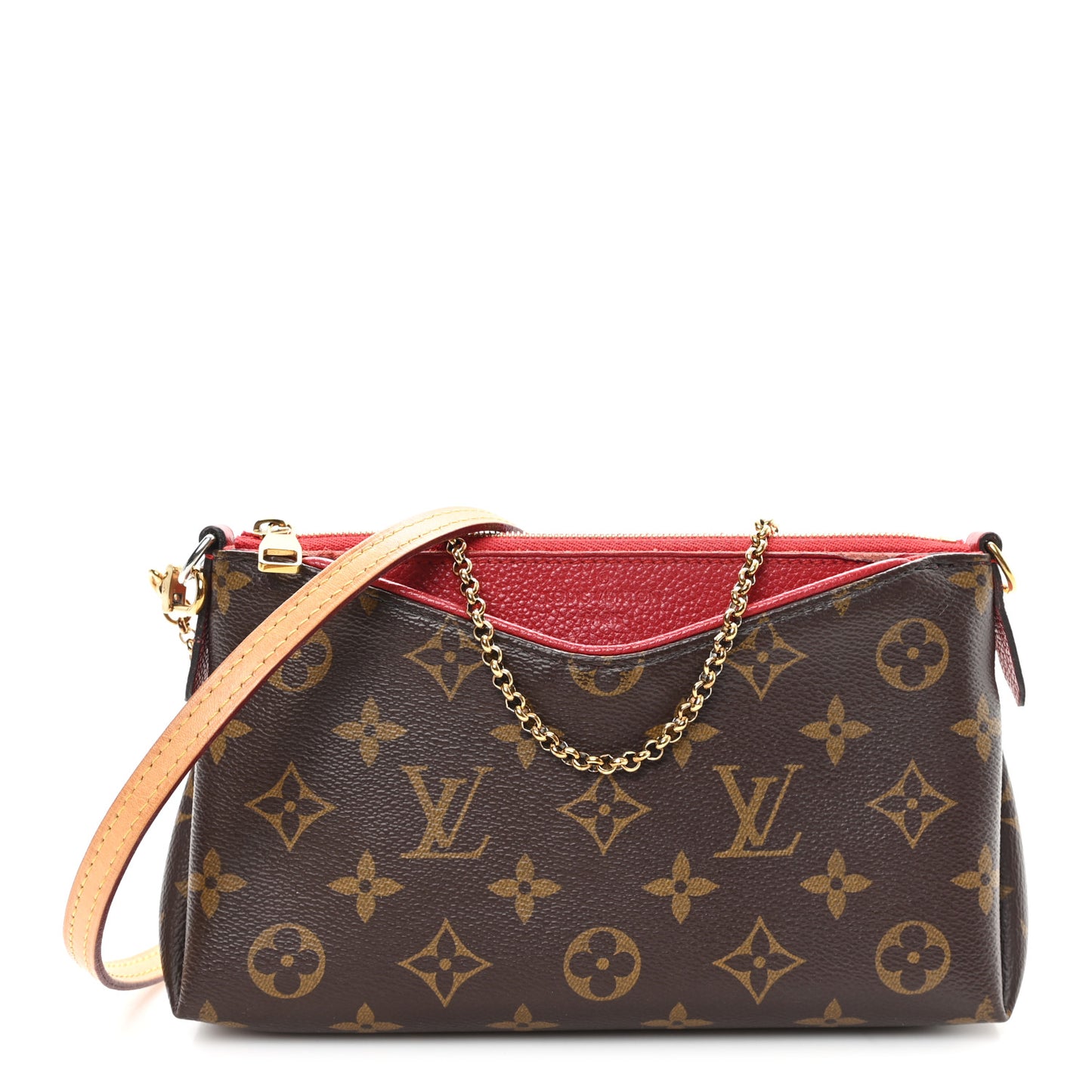Monogram Pallas Clutch Cherry