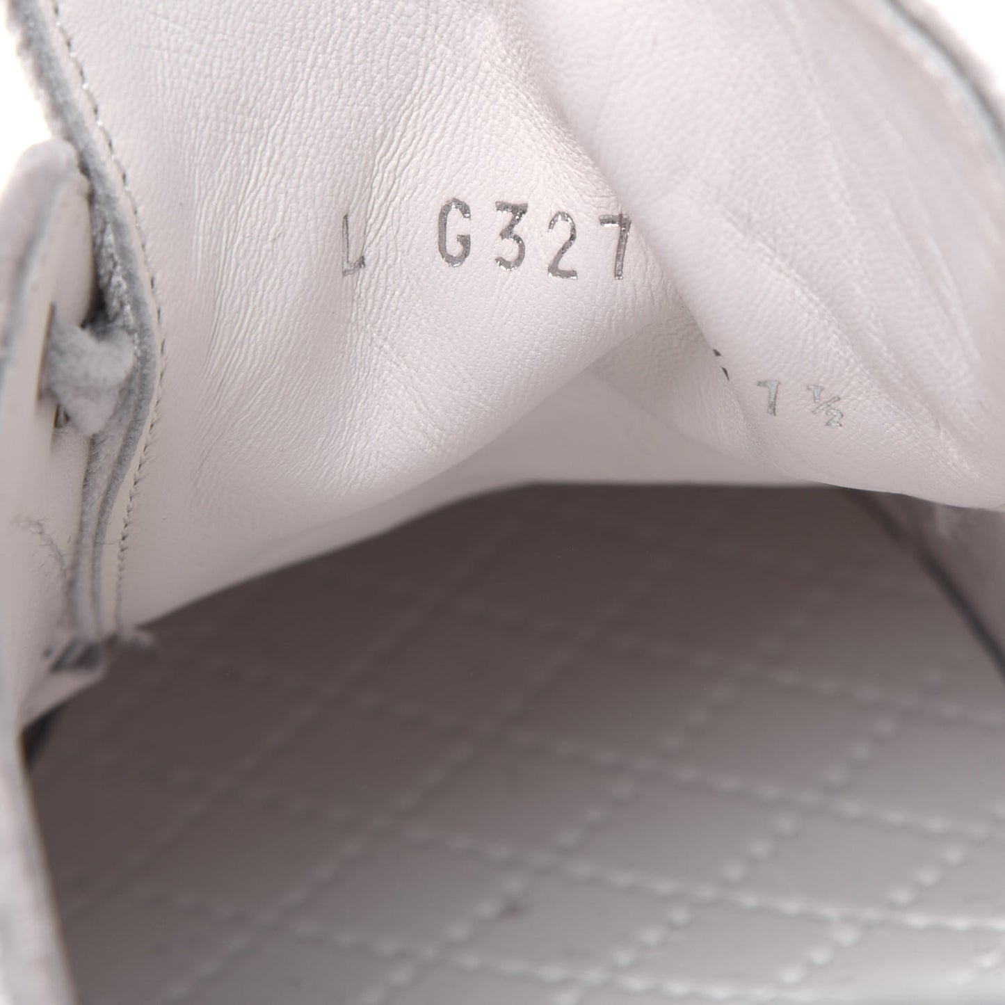 Calfskin Velvet Womens CC Sneakers 41.5 White Silver
