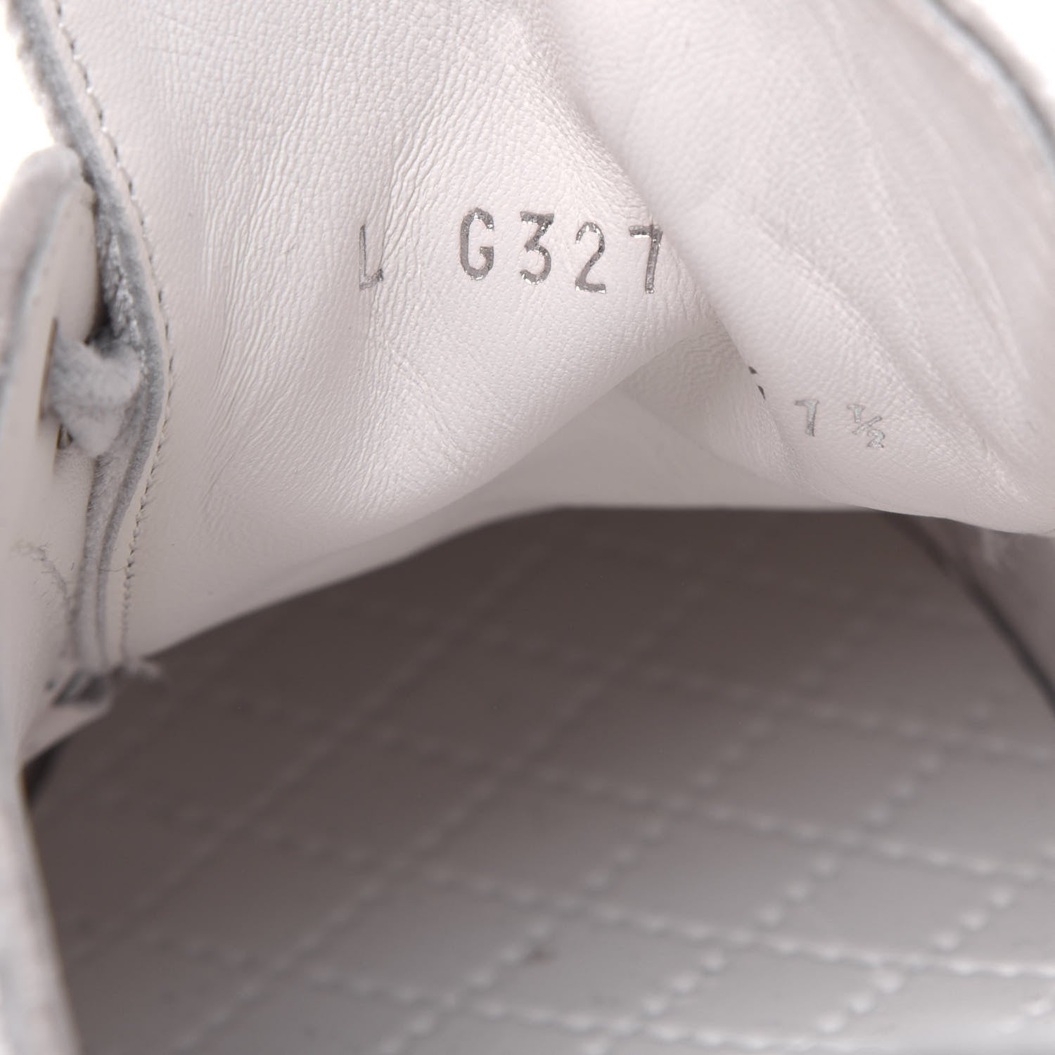 Chanel Calfskin Velvet Womens CC Sneakers 41.5 White Silver 8 of 11