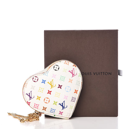 Louis Vuitton Monogram Multicolor Coeur Heart Coin Purse White 11 of 11