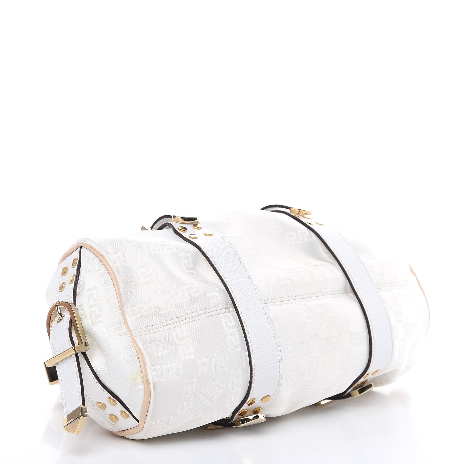 Versace Satin Chain Satchel White 4 of 16