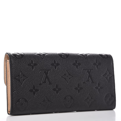 Louis Vuitton Empreinte Emilie Wallet Black Dune 3 of 7