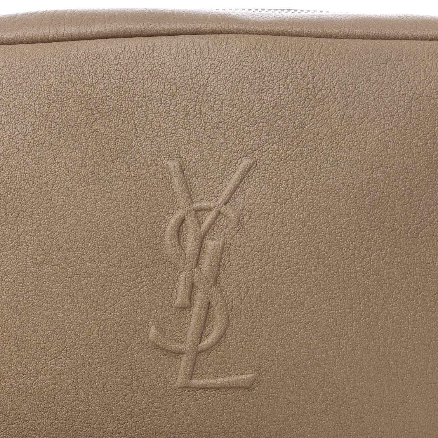 Saint Laurent Lambskin Monogram Small Lou Camera Bag Dark Beige 8 of 8