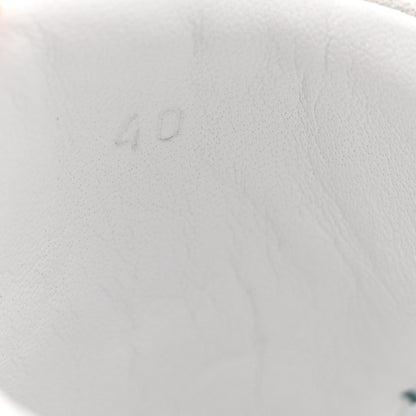 Hermes Air Mesh Suede Goatskin Bouncing Sneakers 40 Vert D'Eau White 7 of 8