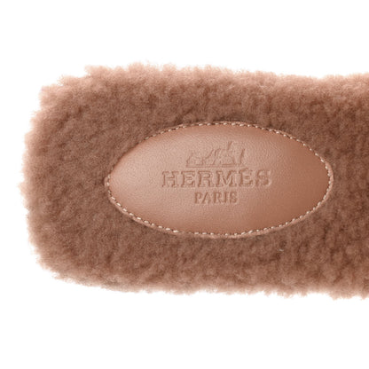 Hermes Woolskin Oran Sandals 36 Rose Aube 7 of 8