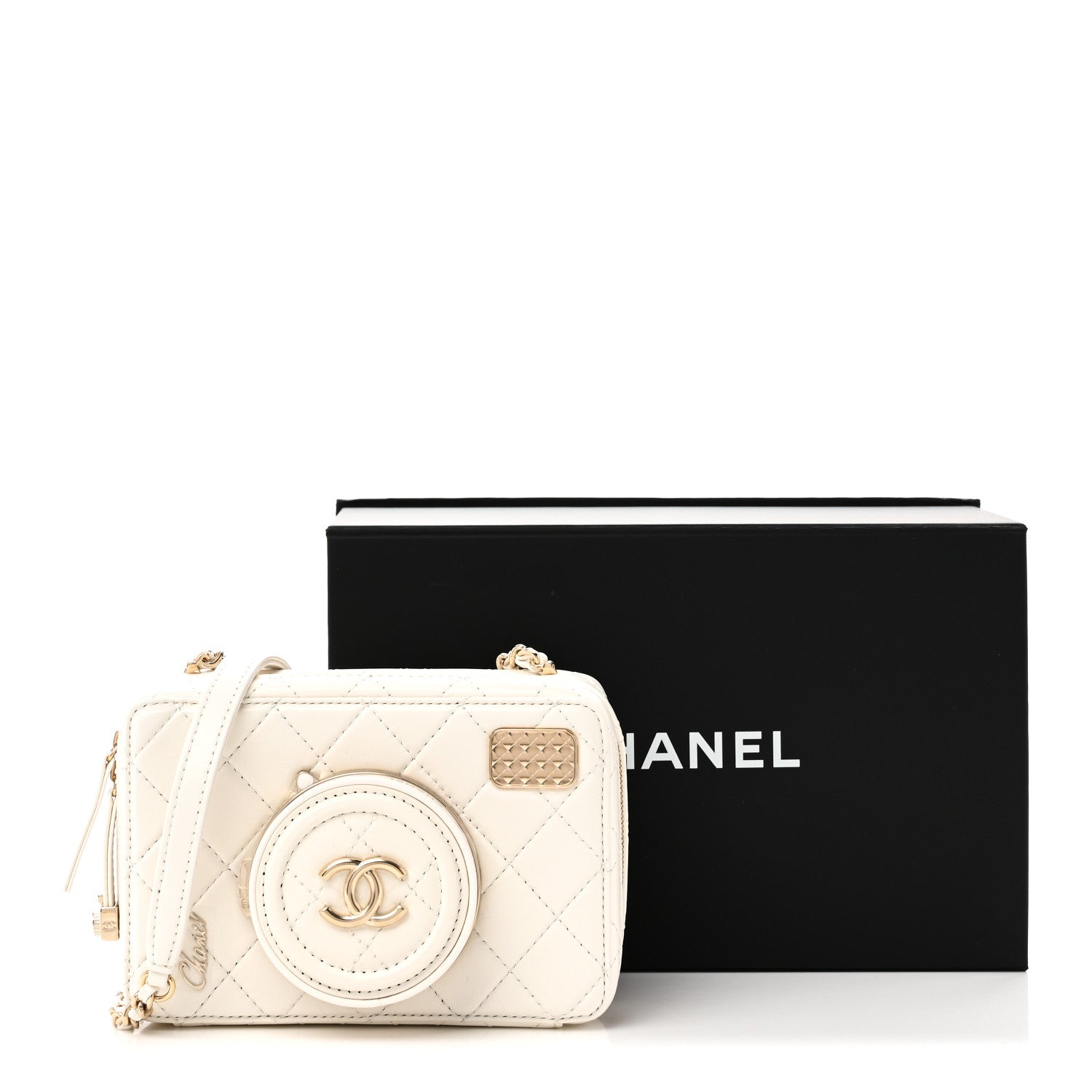 Chanel Lambskin Quilted Coco Click Bag White 1906926 – FASHIONPHILE