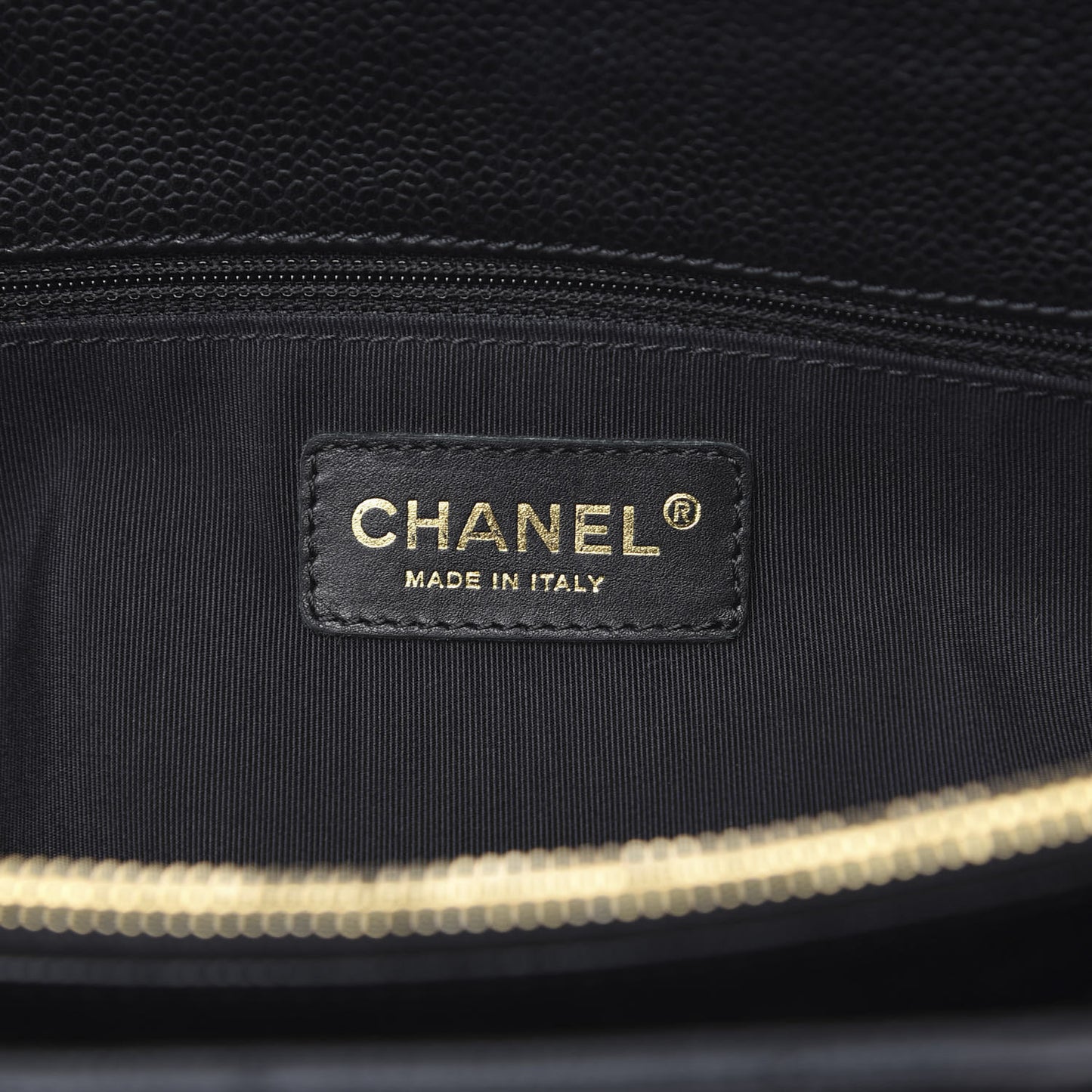 Caviar Quilted Grand Shopping Tote GST Black