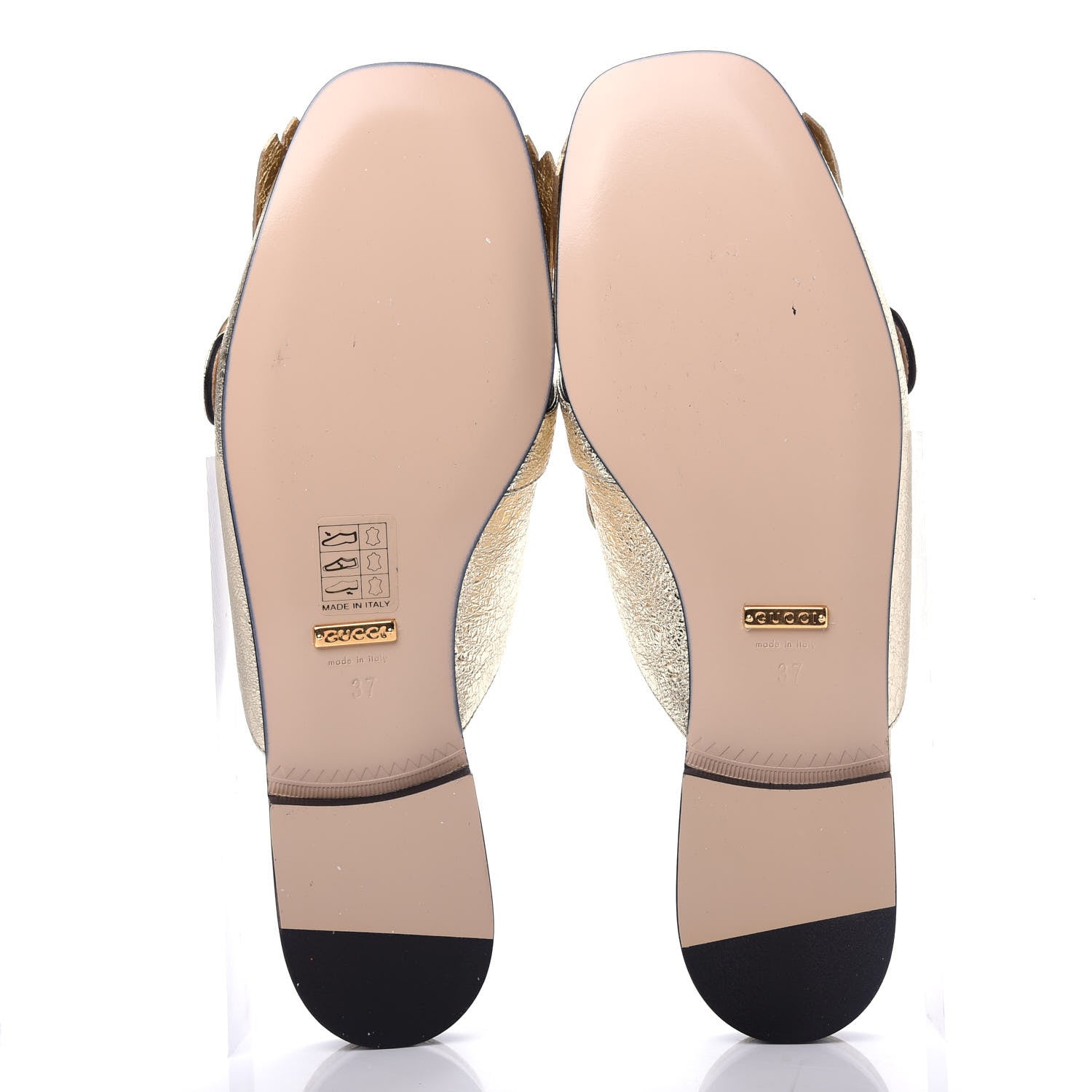 Gucci Galassia Womens GG Marmont Fringe Slippers 37 Platino 6 of 10