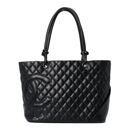 Chanel Calfskin Quilted Large Cambon Tote Black 1 of 28