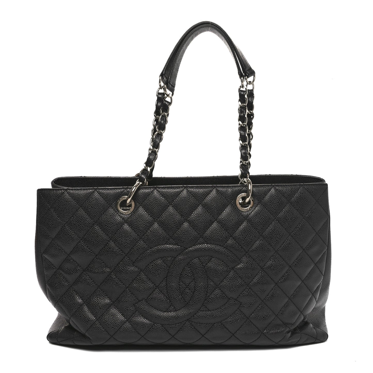 Caviar Quilted XL Grand Shopping Tote GST Black