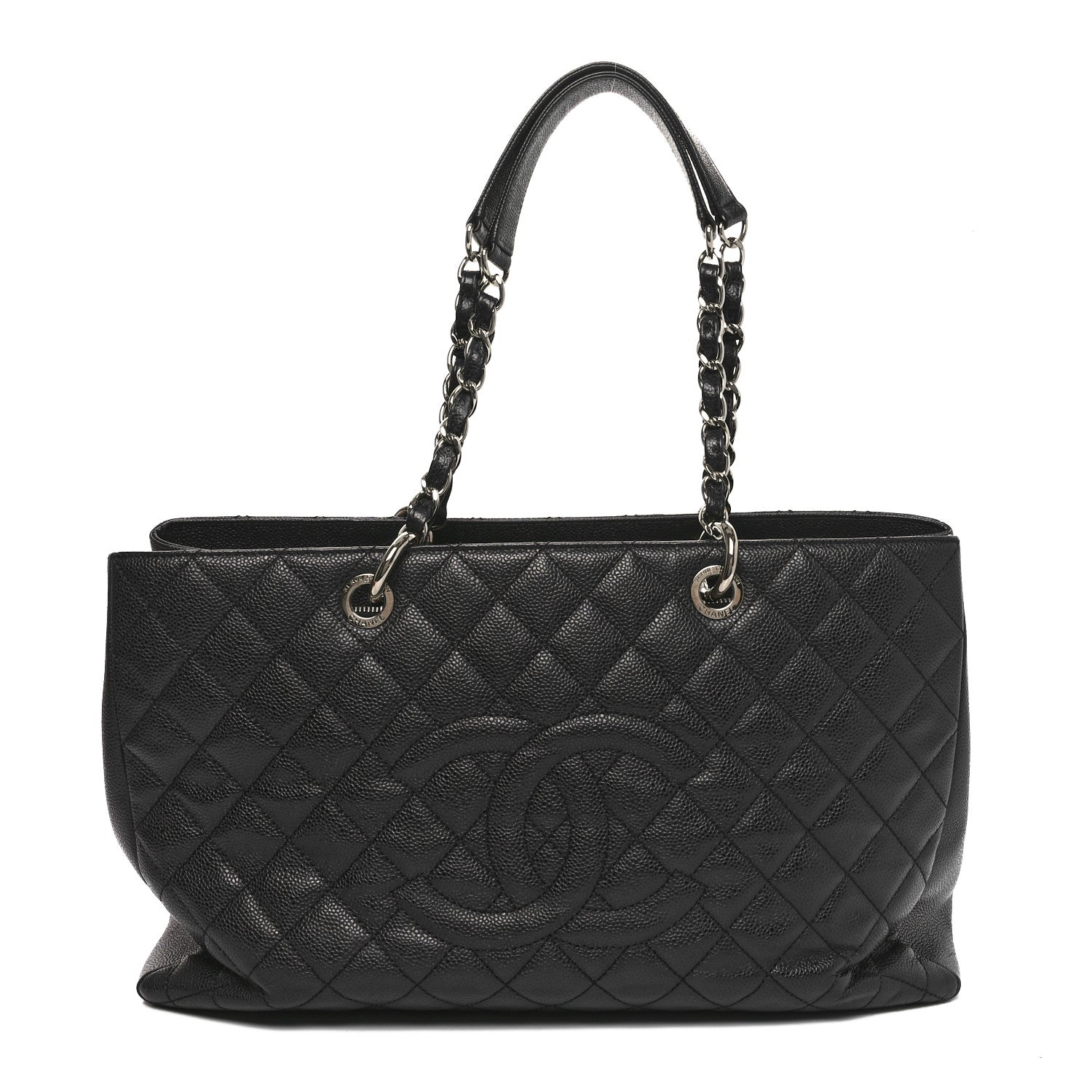 Chanel Caviar Quilted XL Grand Shopping Tote GST Black 1 of 11