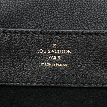 Louis Vuitton Calfskin Lockme Mini Backpack Black 6 of 9