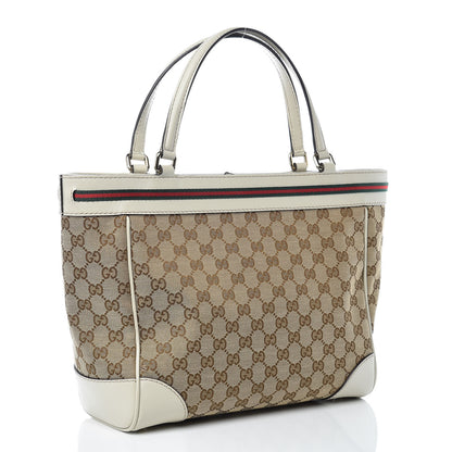 Gucci Monogram Web Medium Mayfair Tote Off White 3 of 9