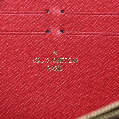 Louis Vuitton Damier Ebene Clemence Wallet Cherry 6 of 10