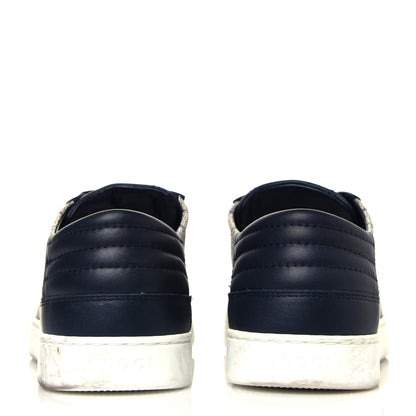 Gucci GG Supreme Monogram Mens Low Top Sneakers 8 Midnight Blue 5 of 8