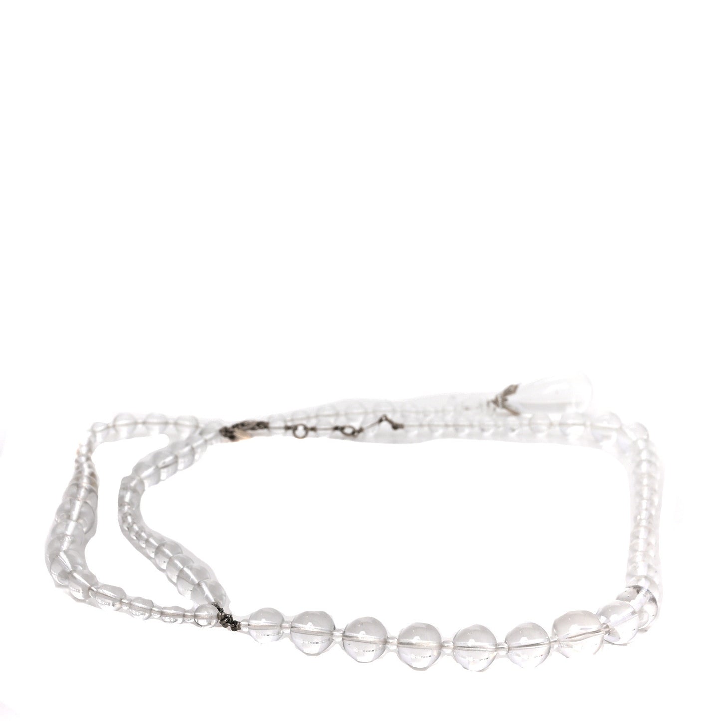 Transparent Bead Crystal CC Strand Belt