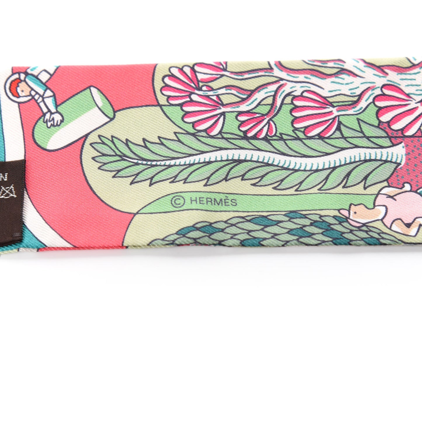 Silk Exposition Universelle Twilly Rose Vif Menthol