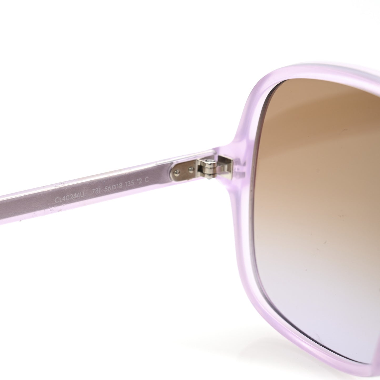 Acetate Square Sunglasses CL40244U Purple