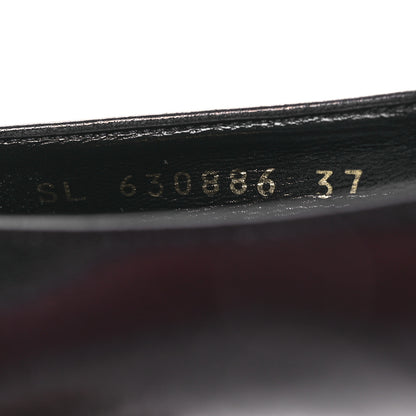 Saint Laurent Belfagor Bow Anais 55 Pumps 37 Black Navy 10 of 11