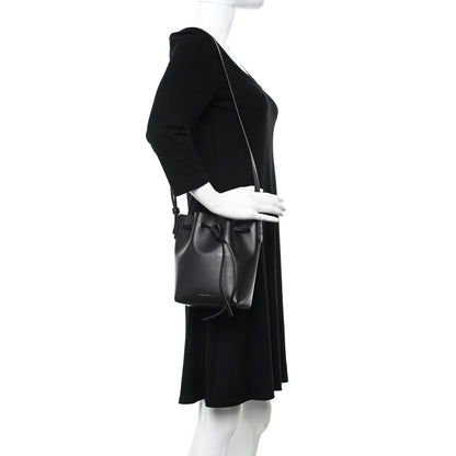 Mansur Gavriel Calfskin Mini Mini Bucket Bag Black Flamma 2 of 12