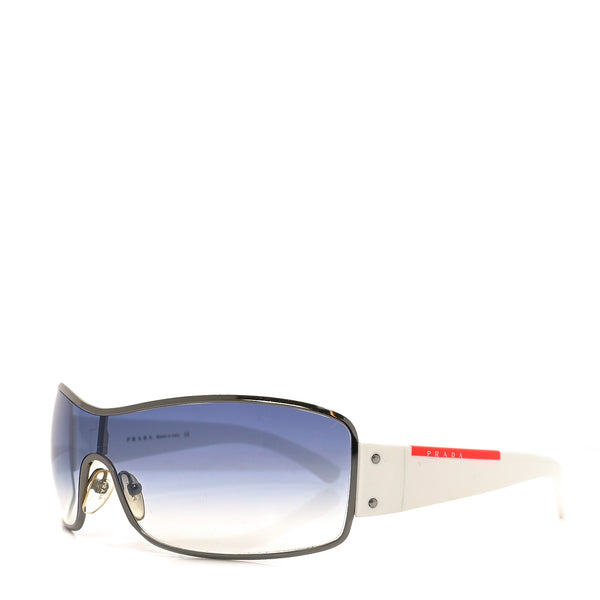 Prada Acetate Sport Sunglasses SPS 52E White 1833212 – FASHIONPHILE