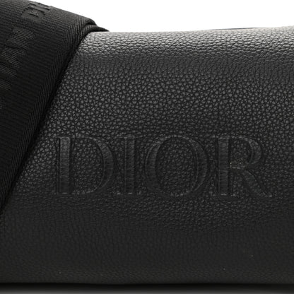 Christian Dior HOMME Grained Calfskin Mens Roller Messenger Black 7 of 10