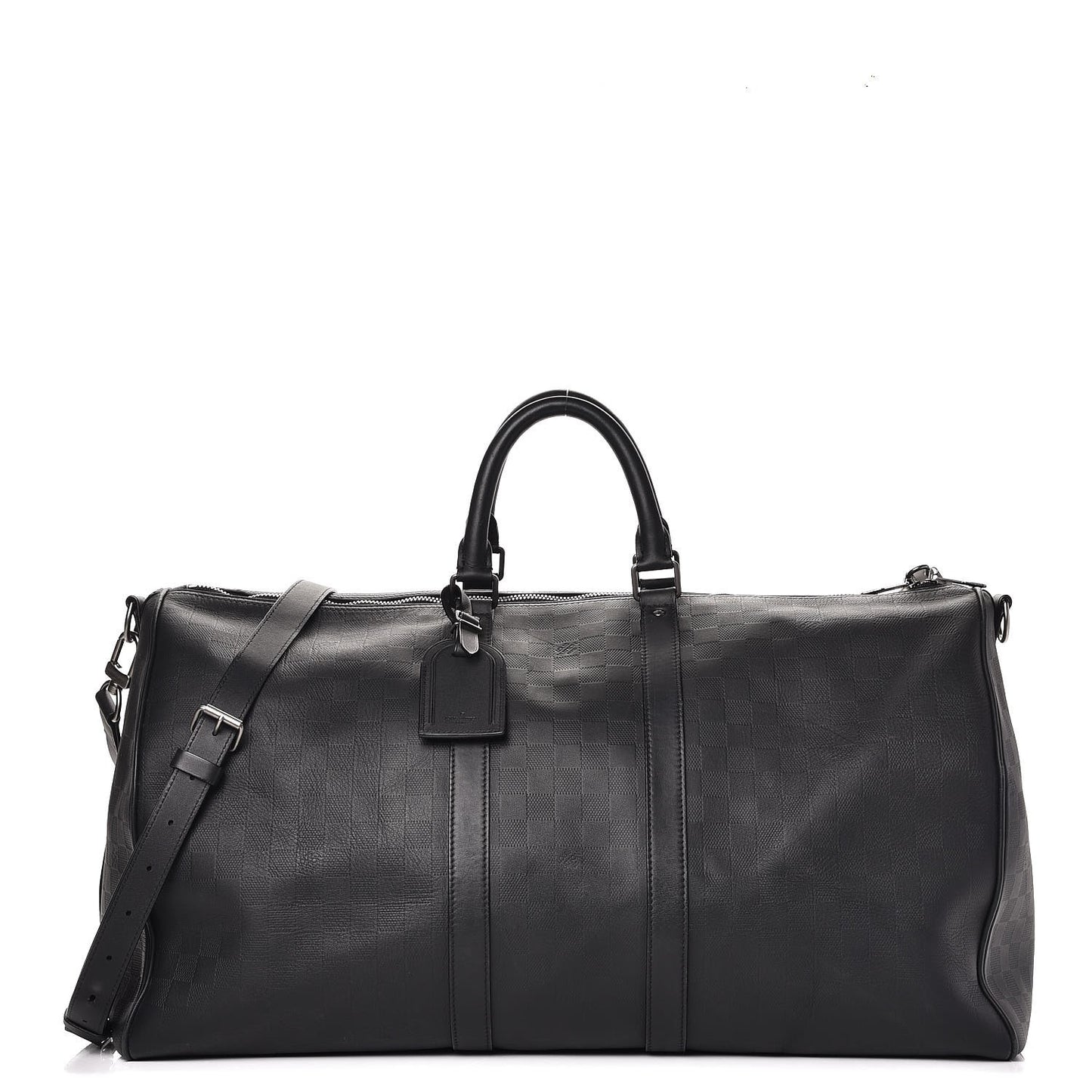 Damier Infini Keepall Bandouliere 55 Onyx