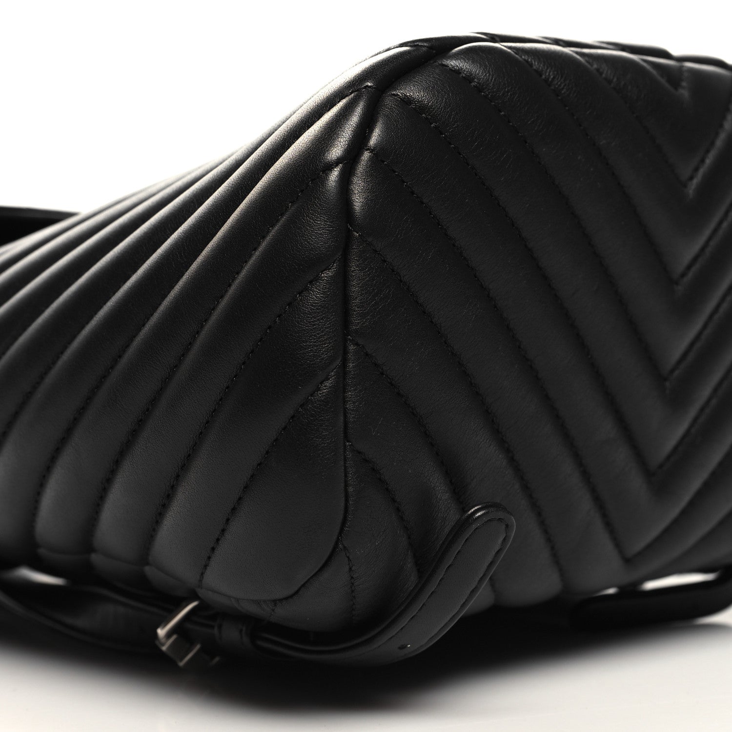 Chanel Calfskin Chevron Quilted Small Urban Spirit Backpack Black 9 of 11
