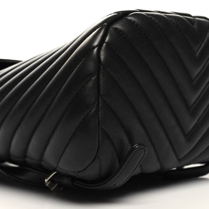 Chanel Calfskin Chevron Quilted Small Urban Spirit Backpack Black 9 of 11