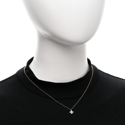 Tiffany 18K Yellow Gold Platinum Diamond Cruciform Cross Pendant Necklace 2 of 4