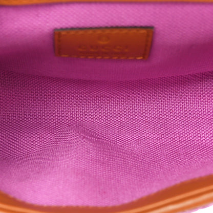 Gucci Woven Raffia Calfskin Super Mini GG Marmont Shoulder Bag Multicolor 5 of 11