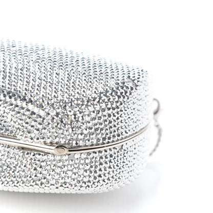 Judith Leiber Crystal Minaudiere Clutch Silver 9 of 12