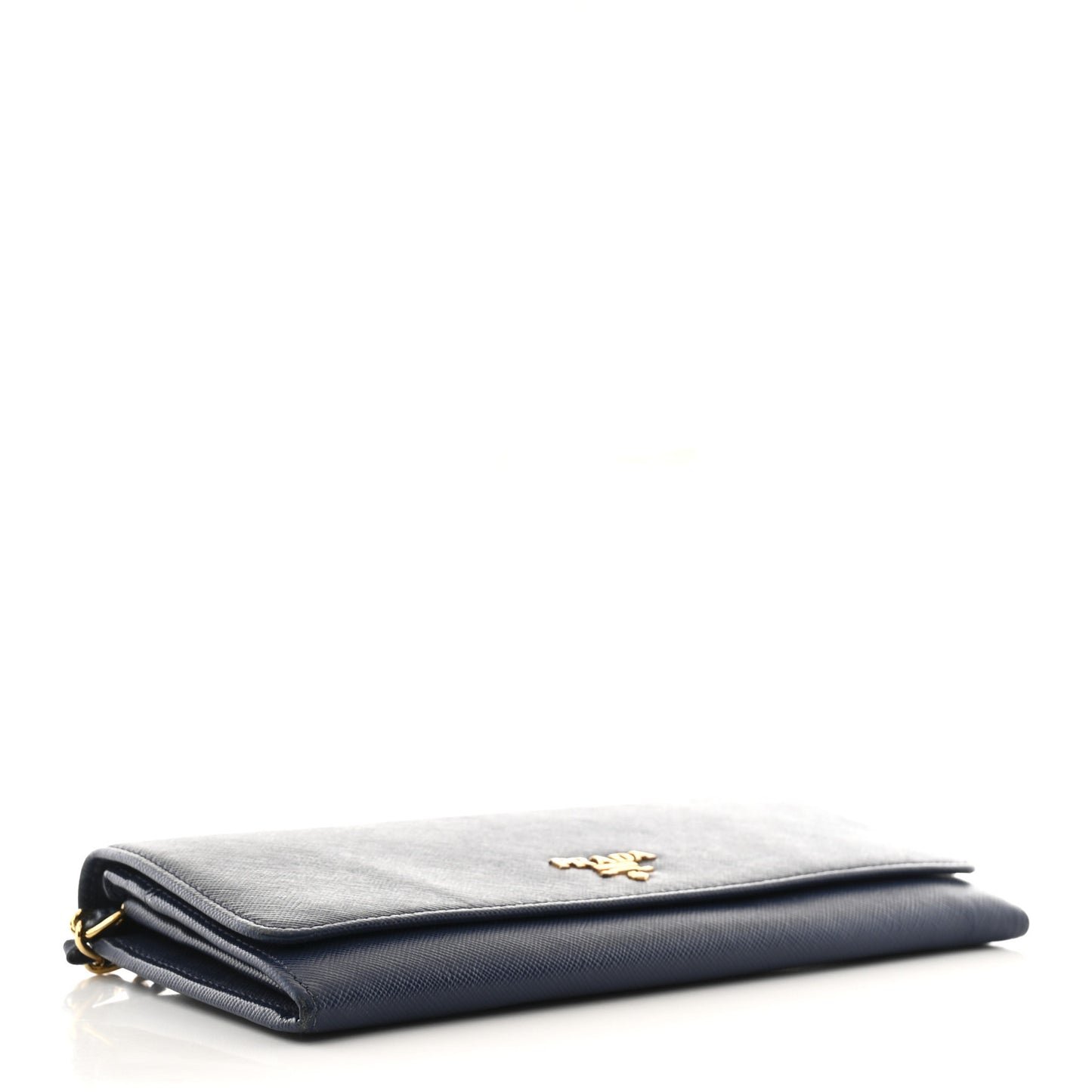 Saffiano Metal Oro Chain Wallet Bleuette