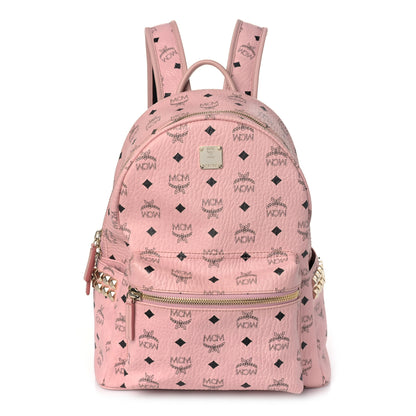 MCM Visetos Small Side Stud Stark Backpack Soft Pink 1 of 9
