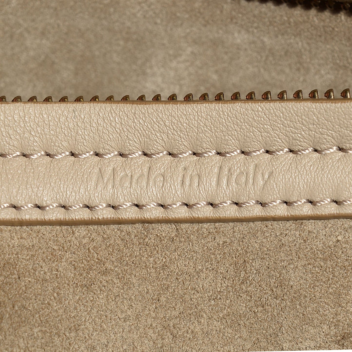 Supple Calfskin Medium Phantom Luggage Beige