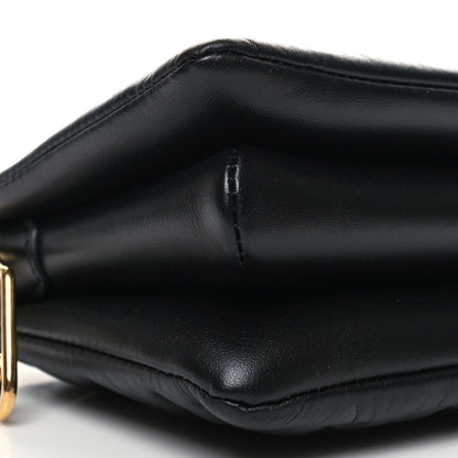 Louis Vuitton Lambskin Embossed Monogram Coussin BB Black 10 of 11