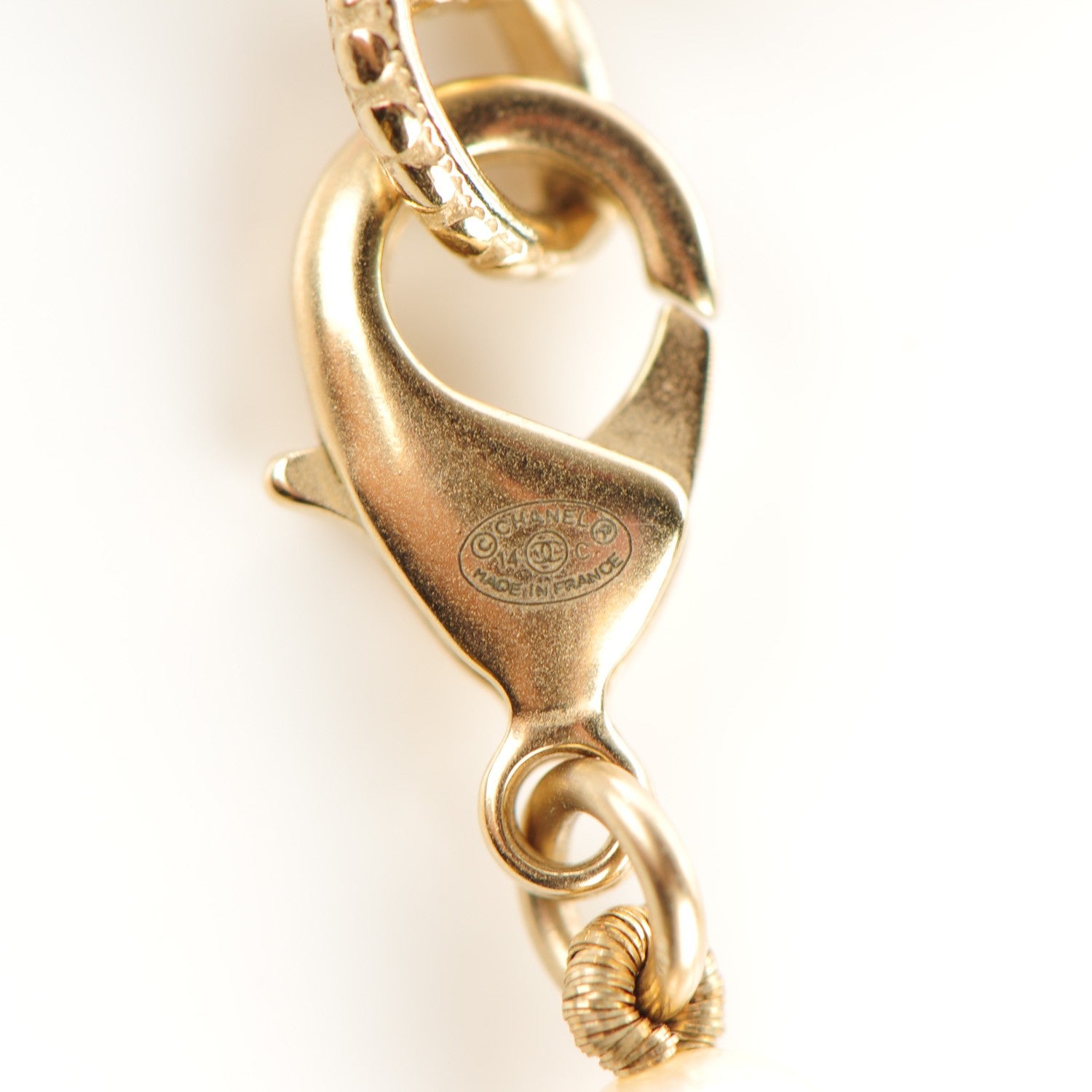 Chanel Graduated Pearl CC Long Necklace Gold 5 of 6