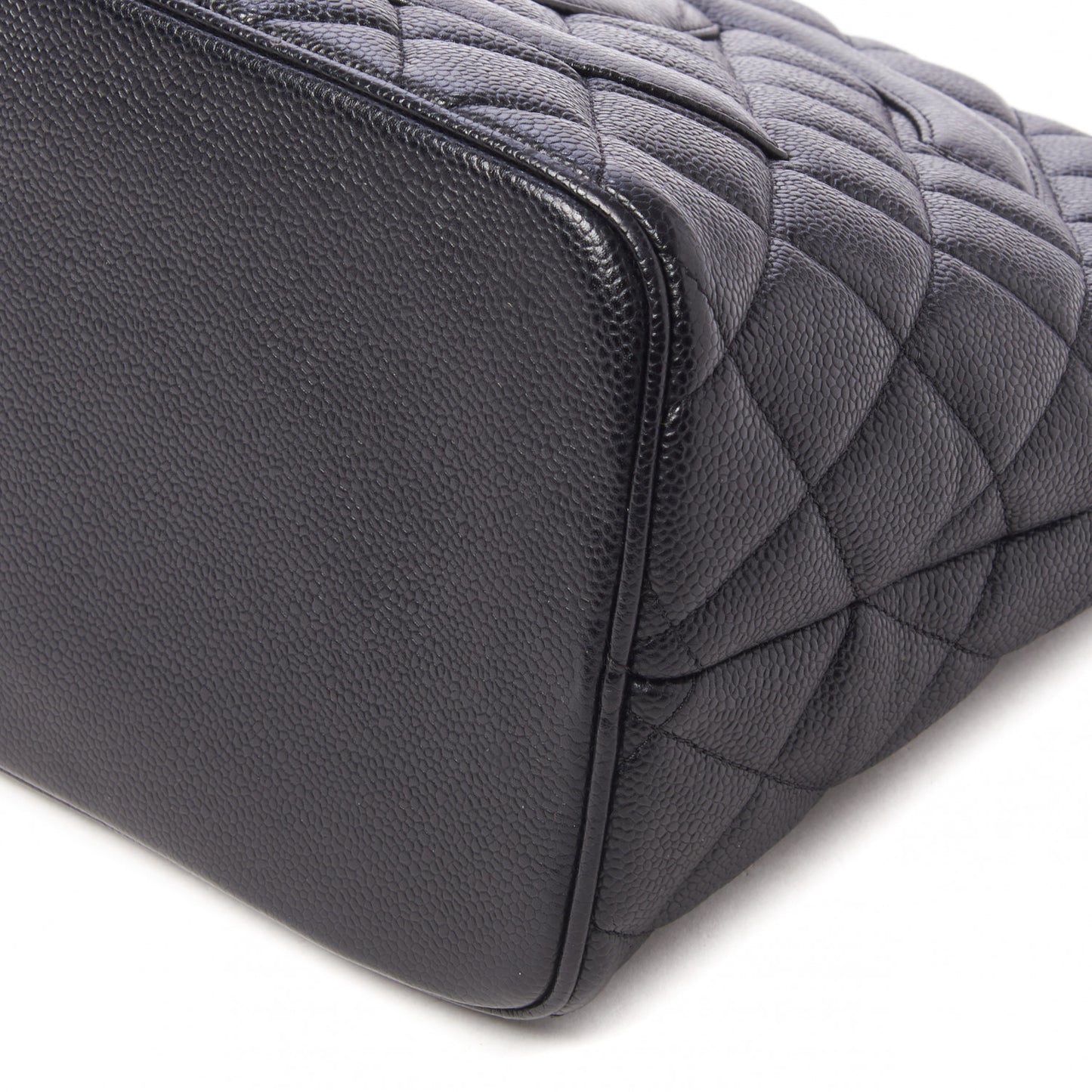 Caviar Quilted Medallion Tote Black