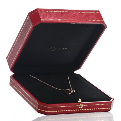 Cartier 18K Pink Gold Interlocking LOVE Necklace 7 of 7