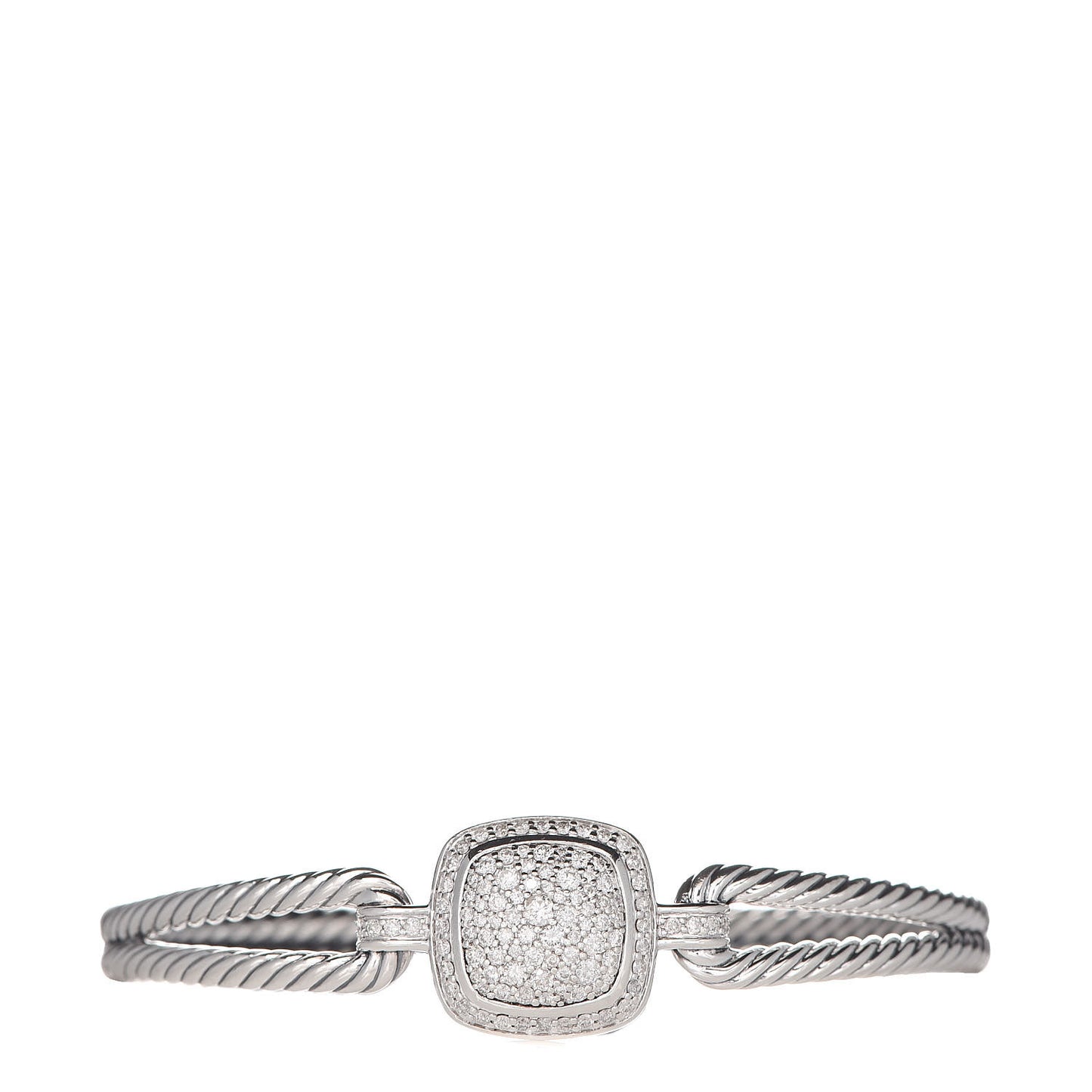 Sterling Silver Diamond Albion Cable Bracelet
