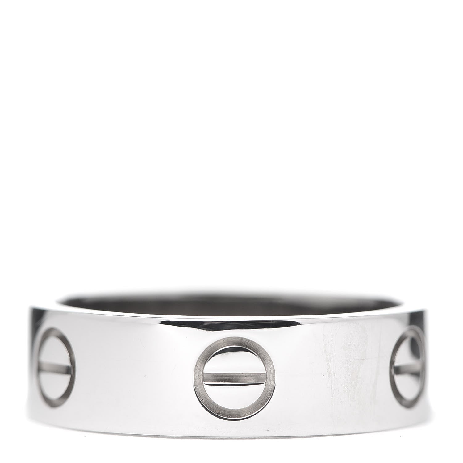 Cartier 18K White Gold 6mm LOVE Ring 57 8 1 of 6