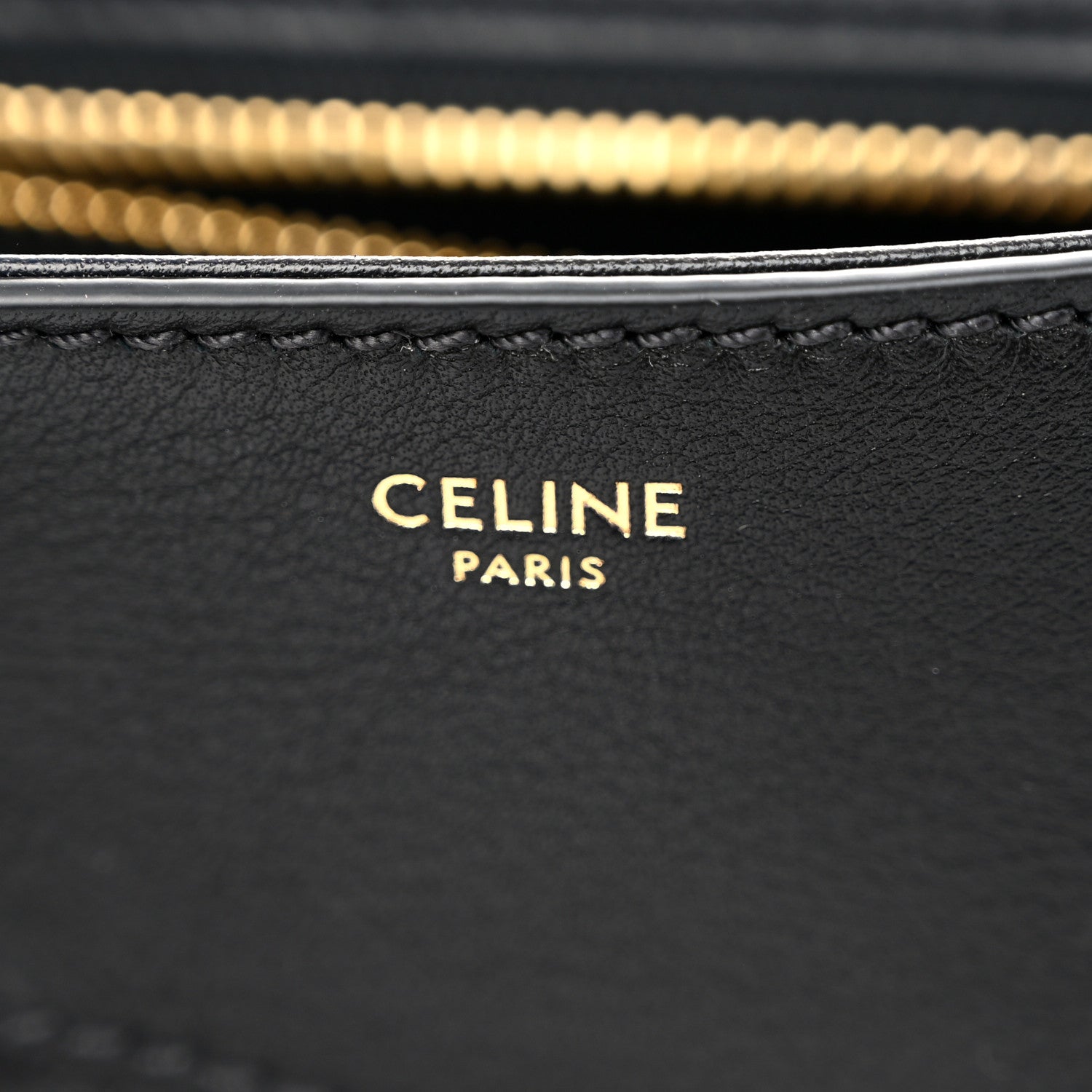 Celine Supple Grained Calfskin Teen Polly Black 6 of 9