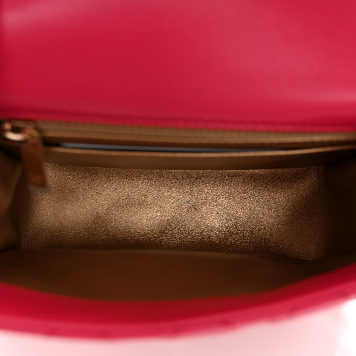 Lambskin Quilted Mini Pearl Crush Flap Fuchsia
