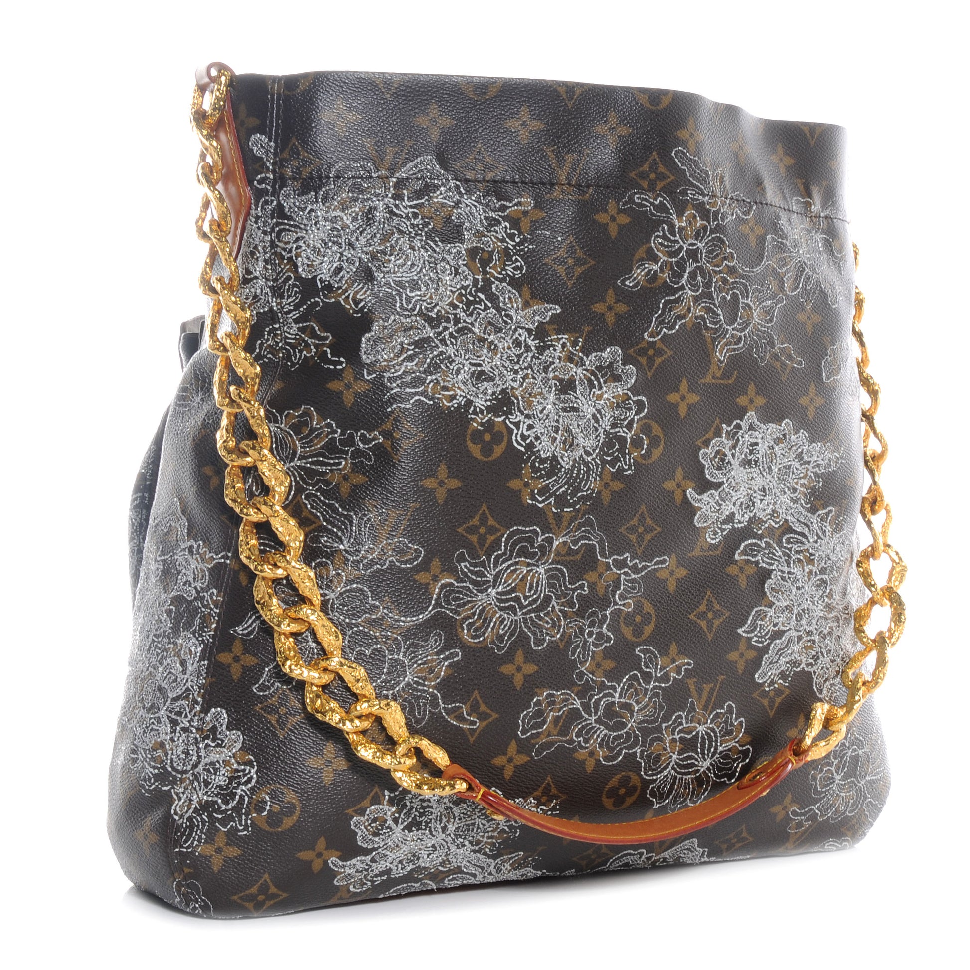 Louis Vuitton Monogram Dentelle Fersen Silver 3 of 7